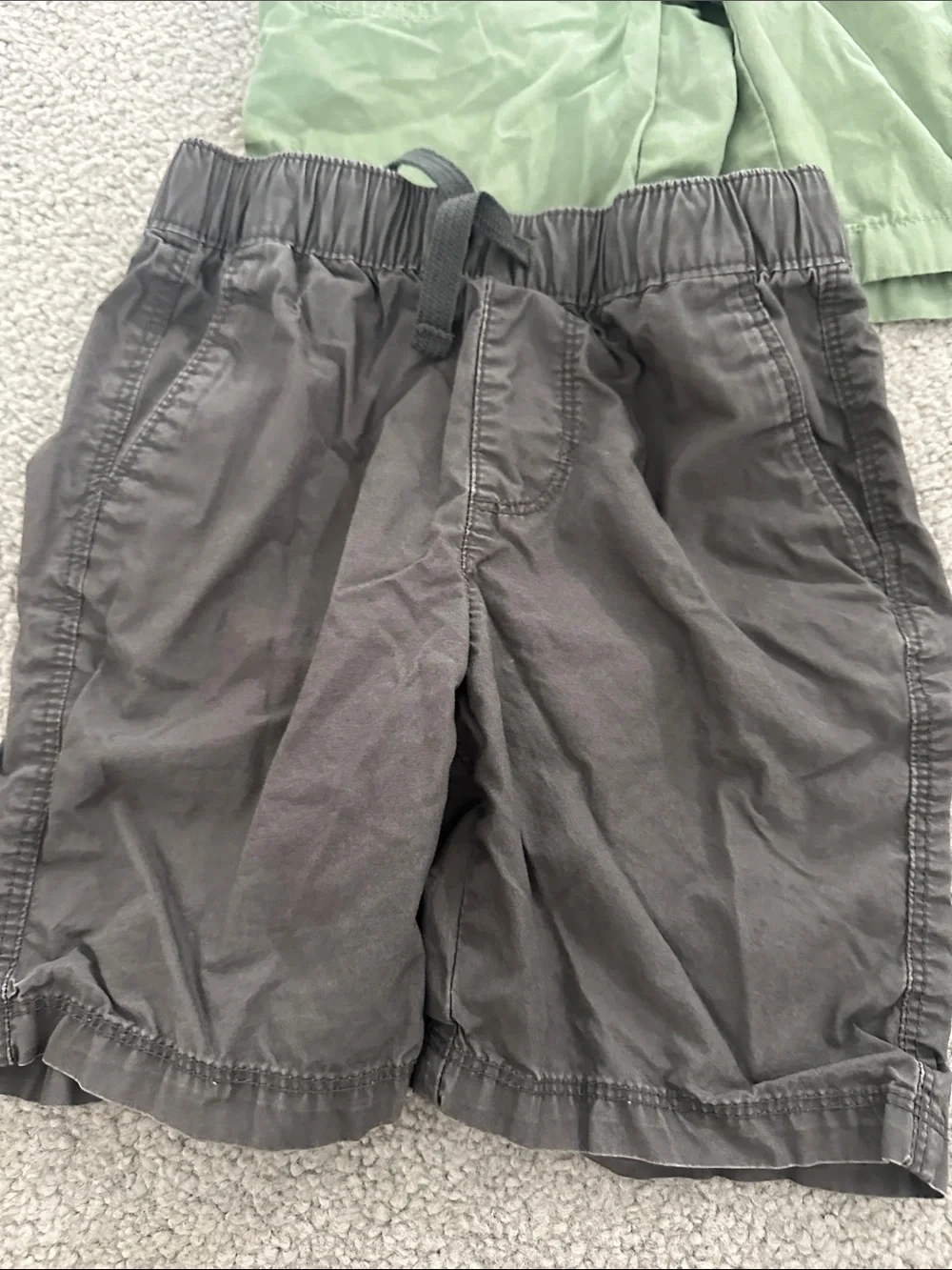 Kids Elastic-Waist Cargo Shorts - Brown, Green, Camo, Khaki, Gray